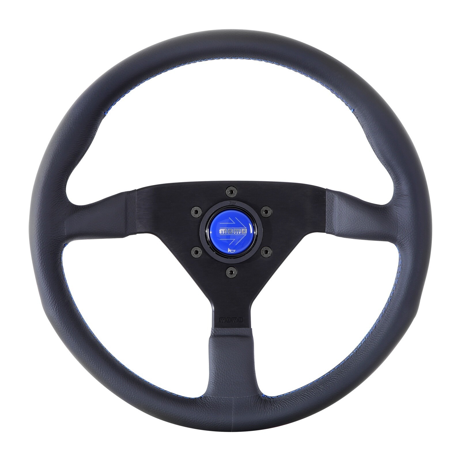 MOMO Motorsport Monte Carlo Steering Wheel Blue Stitching 350mm - MCL35BK6B