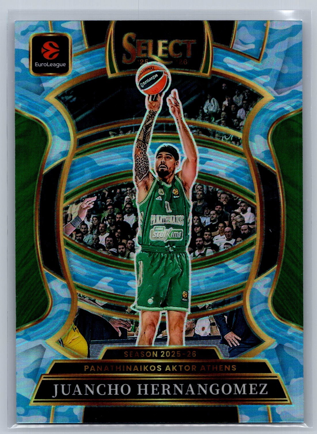 2025-26 Panini Select EuroLeague Juancho Hernangomez Concourse Blue Camo /99