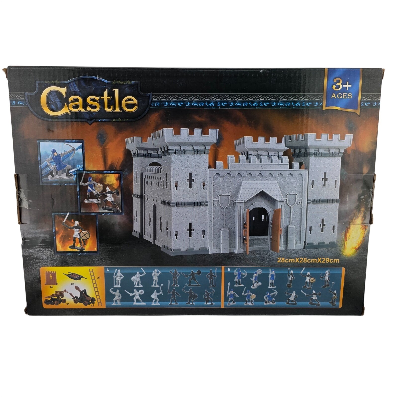 3D Castle Knights Action Figure Toy Playset with Assorted Knights & Props NEW 3D Castle Knights Action Figure Toy Playset with Assorted Knights & Props NEW