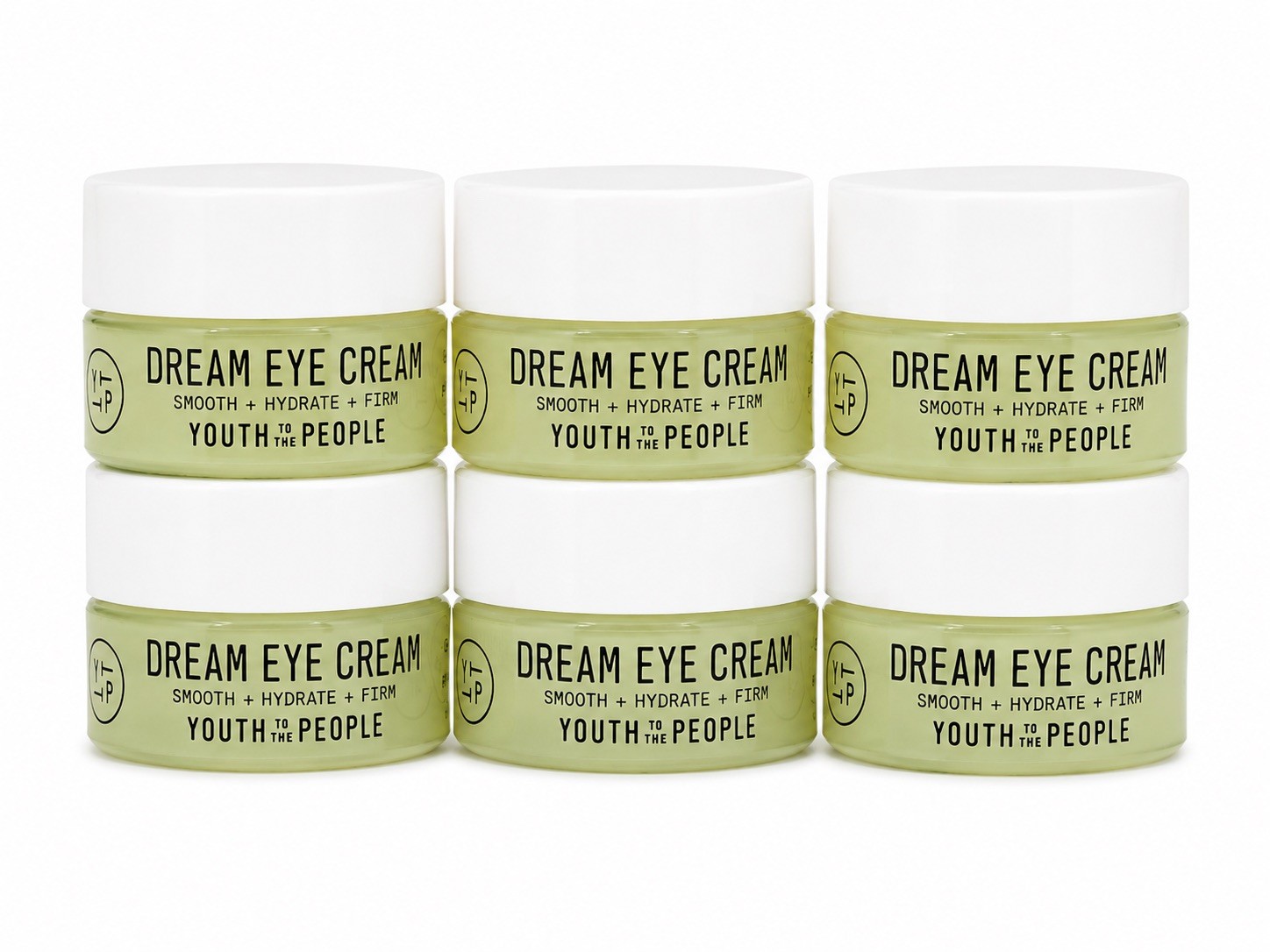 6 Pack Youth To The People Eye Cream Hydrating Firming Smoothing Light Green 6 Pack Youth To The People Eye Cream Hydrating Firming Smoothing Light Green