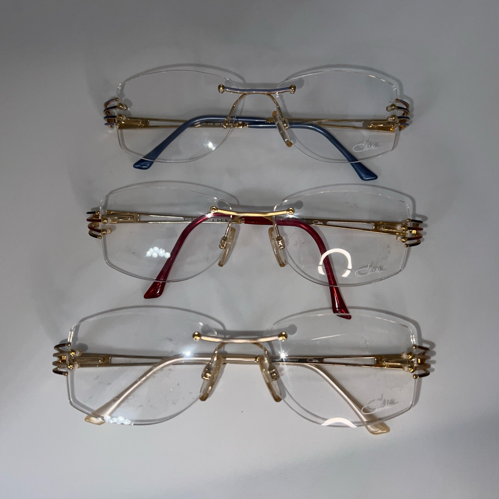 Authentic CAZAL Titanium  Eyeglasses Eyewear Frame M #177 S55[]13-130mm Germany