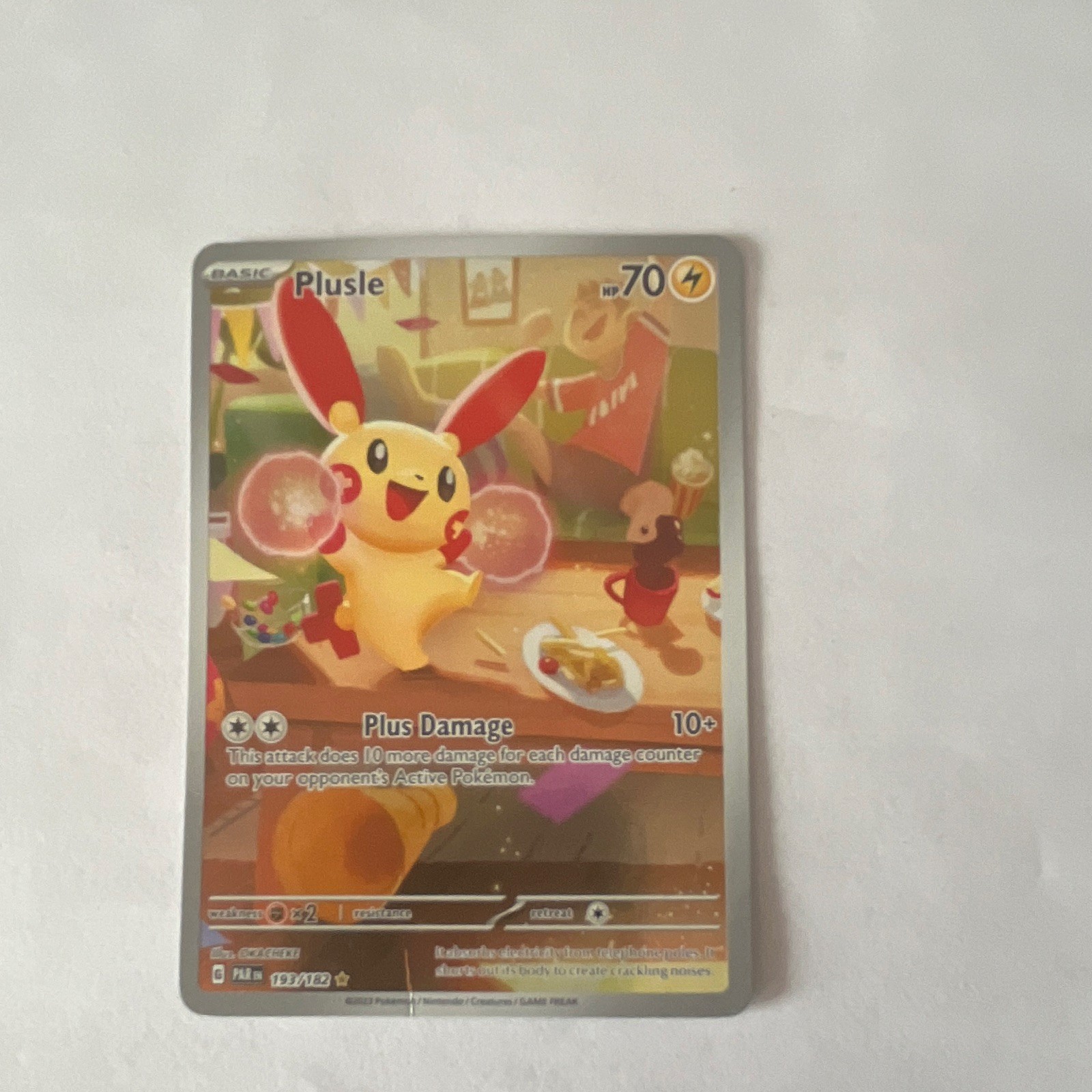 The Pokémon Company Plusle Illustration Rare Holo Full Art Paradox Rift 193/182
