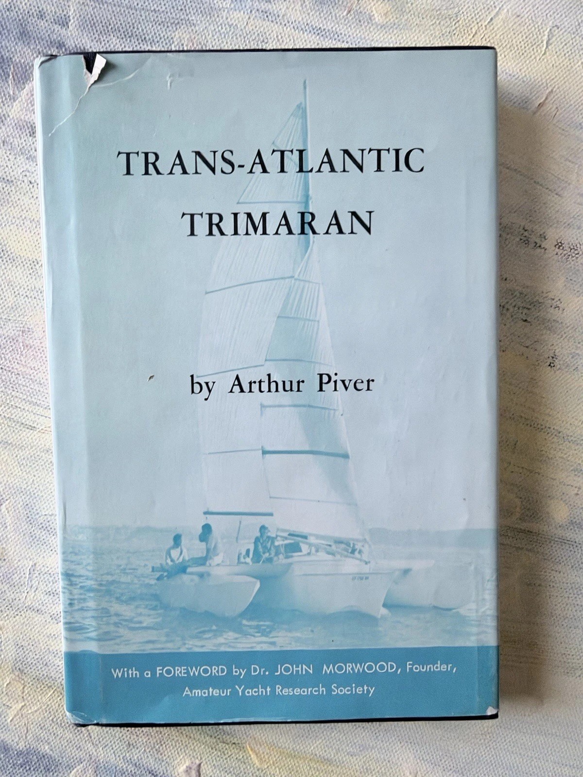 Trans-Atlantic Trimaran Arthur Piver 1961 Hardcover w/ Original Foldout Plans
