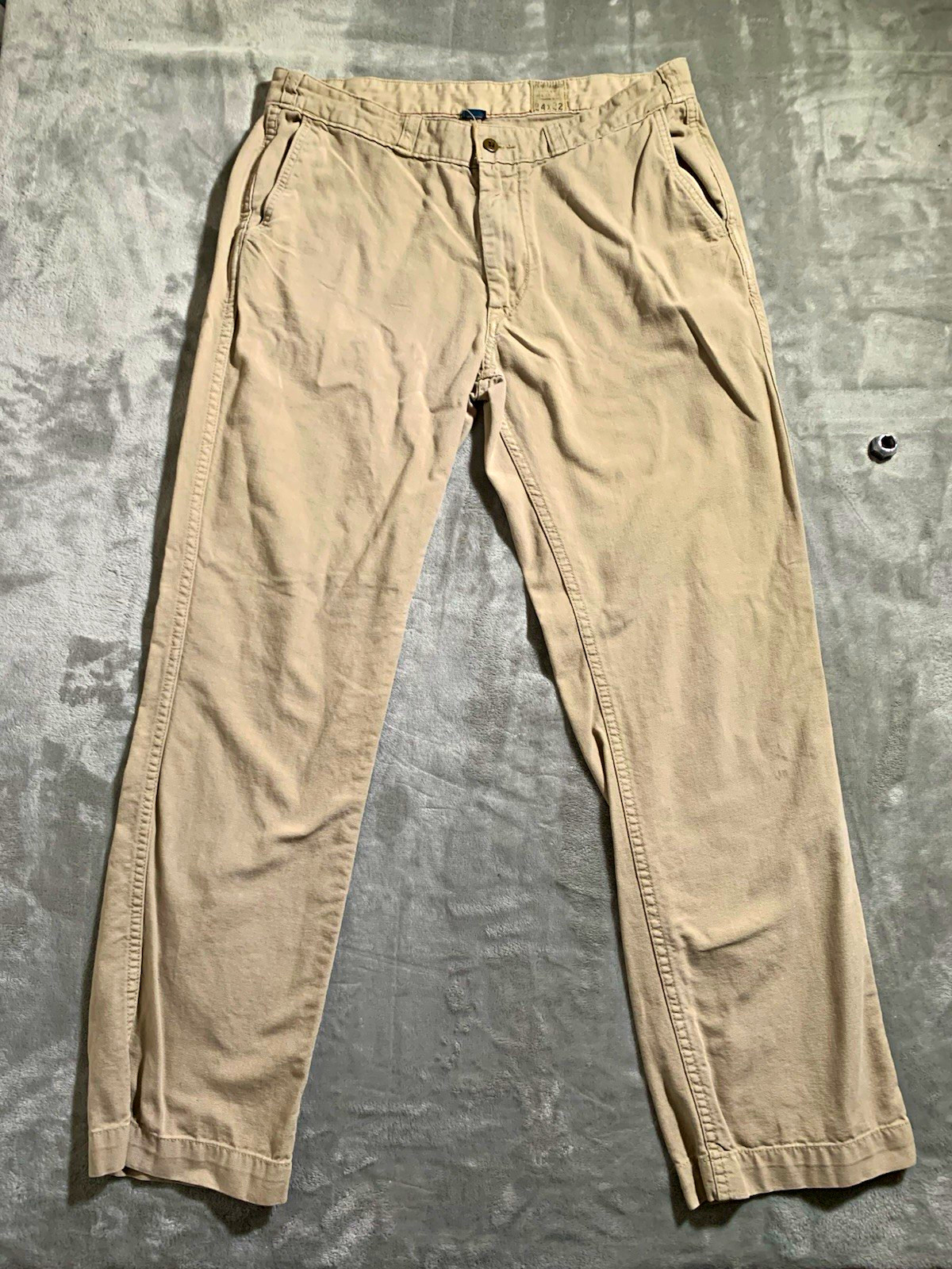 VTG 80s 90s Polo Ralph Lauren Beige Canvas Pants Dry Goods Talon Flat Front EUC VTG 80s 90s Polo Ralph Lauren Beige Canvas Pants Dry Goods Talon Flat Front EUC