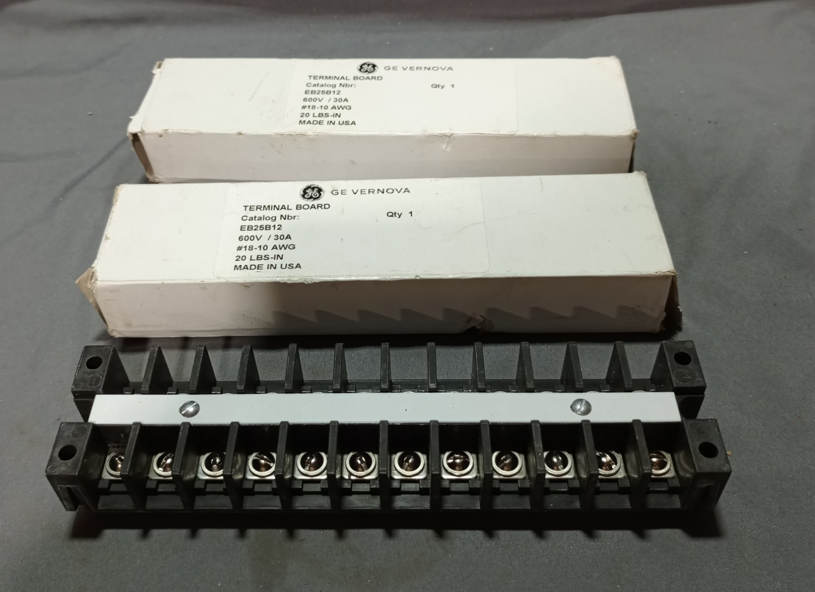 Lot Of 3 GE Terminal Board EB25B12