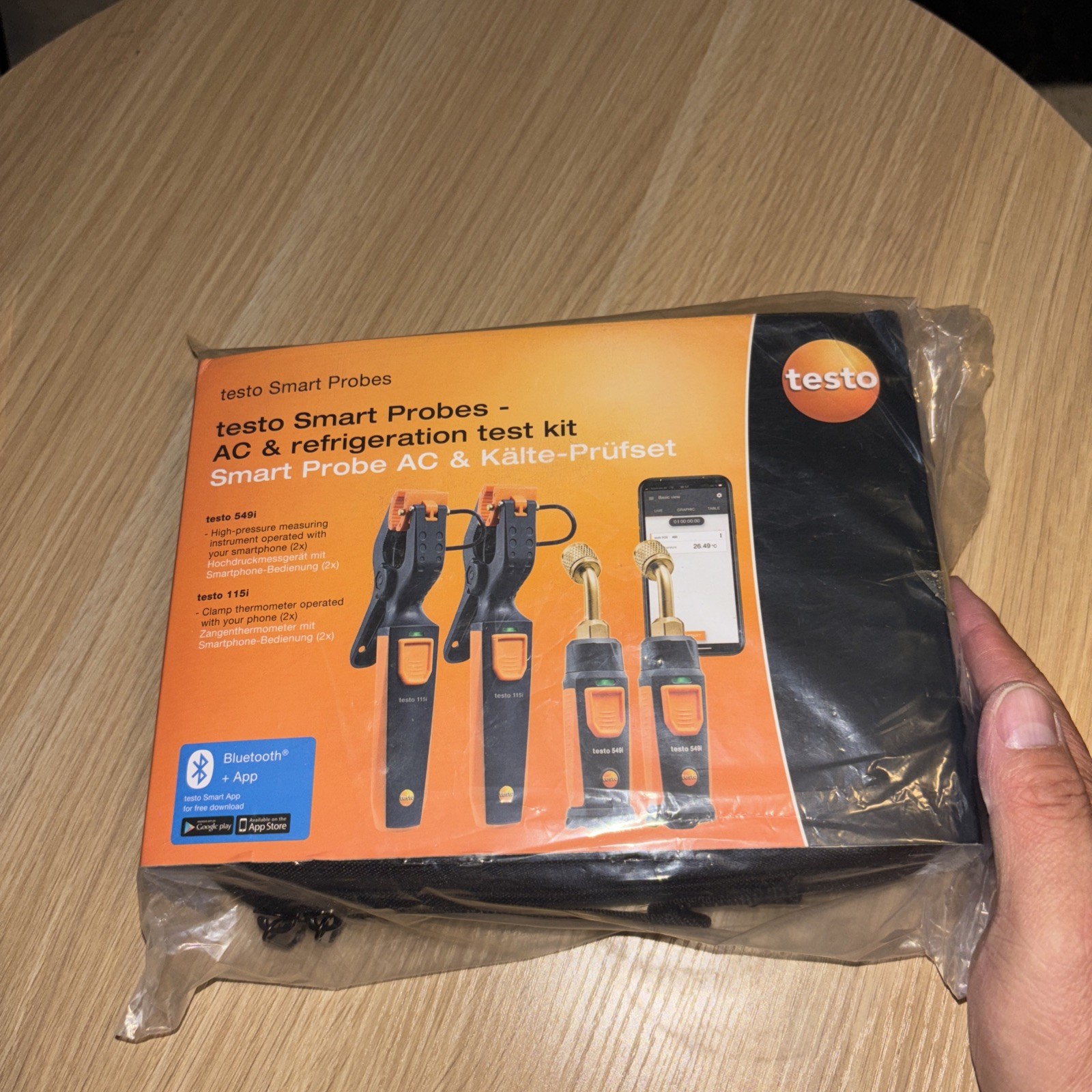 testo Smart Probe Kit I HVAC/R Gauge Set for air Conditioning, Refrigeration testo Smart Probe Kit I HVAC/R Gauge Set for air Conditioning, Refrigeration