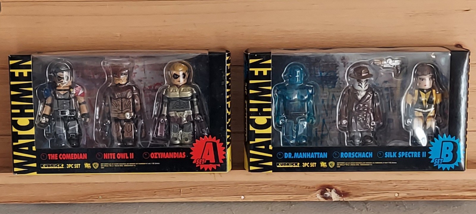 Watchmen Kubrick Sets A & B Complete Set of 6 DC Comics, Brand New SEALED Watchmen Kubrick Sets A & B Complete Set of 6 DC Comics, Brand New SEALED