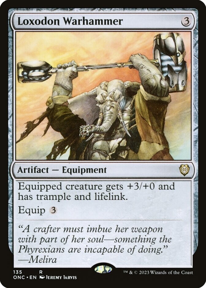 Loxodon Warhammer 135 Rare Phyrexia: All Will Be One ONC MTG