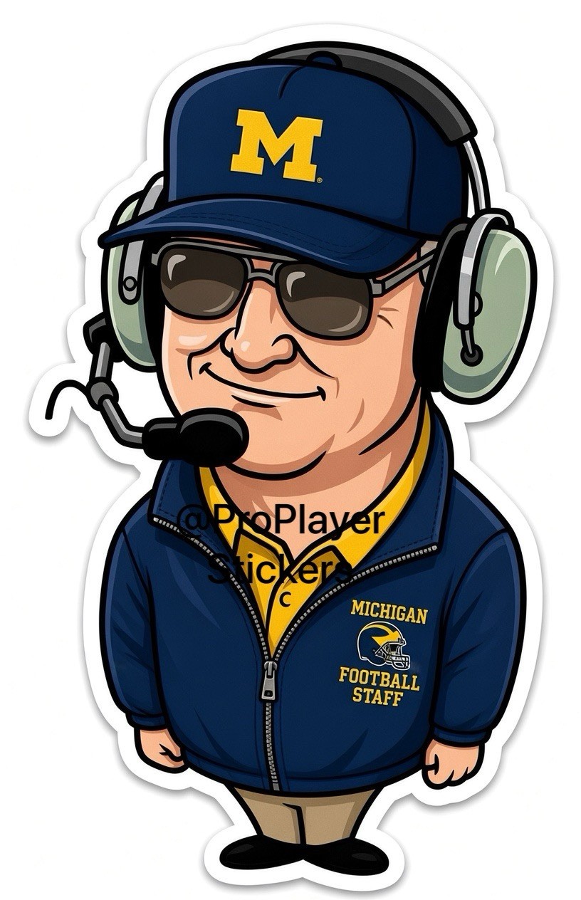 🏈 Michigan Wolverines “Bo Schembechler” Sticker 🏈 🏈 Michigan Wolverines “Bo Schembechler” Sticker 🏈