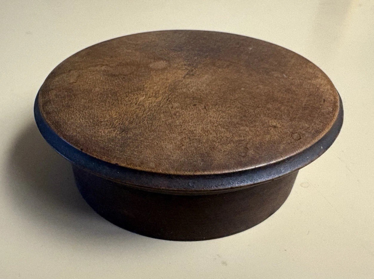 Antique small wooden box with lid Antique small wooden box with lid