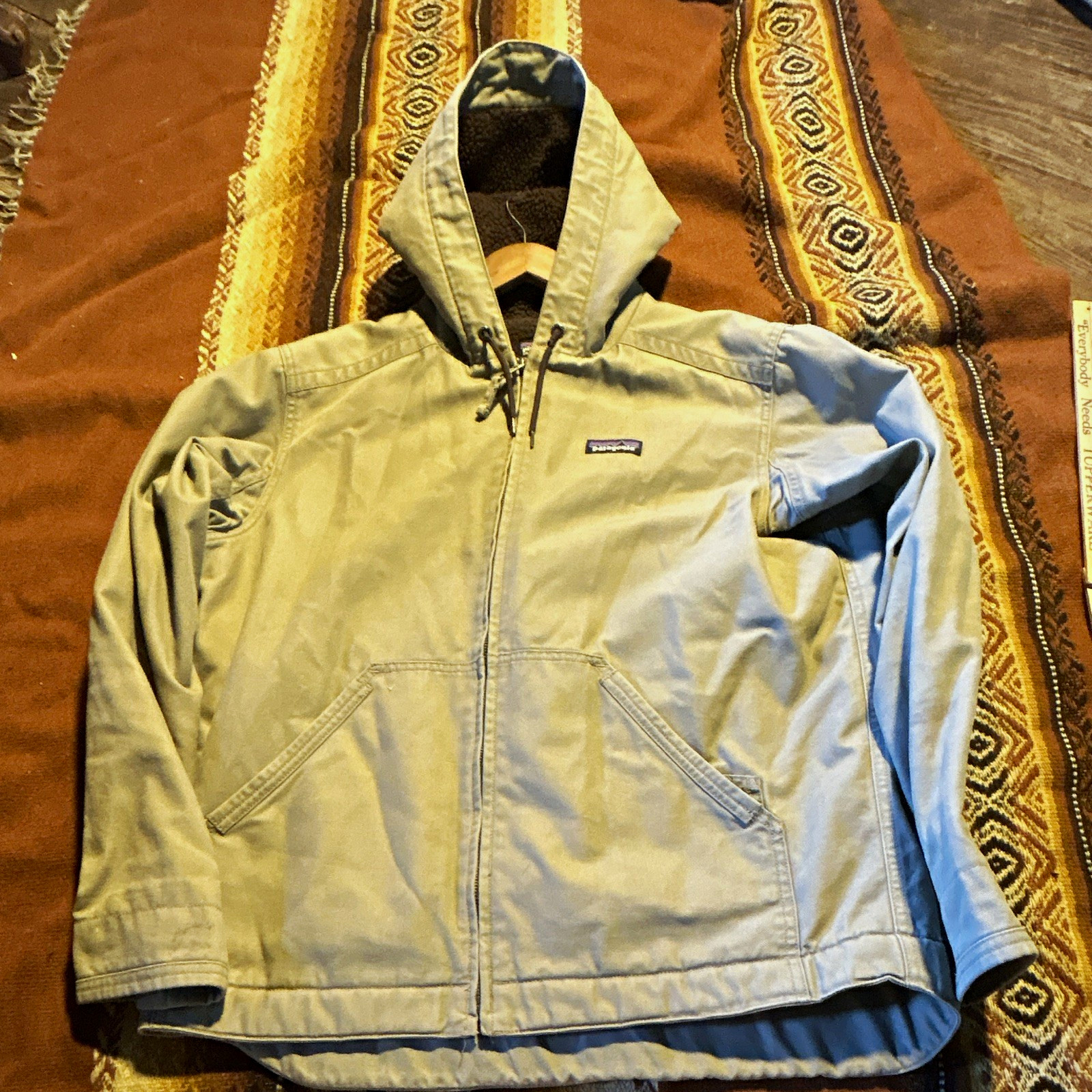 Patagonia Classic Organic Cotton Canvas Work Wear Jacket Men\'s M Beige