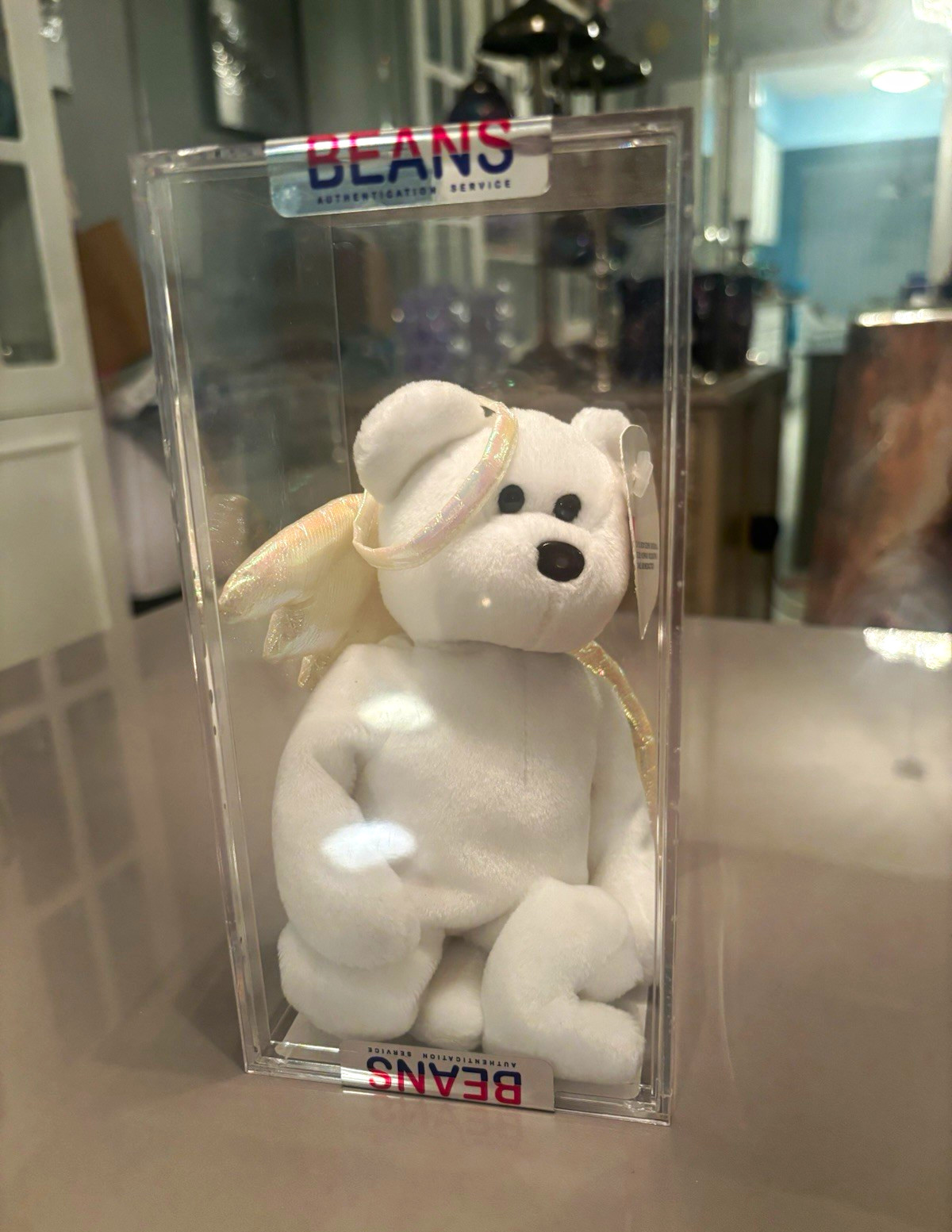Ty Beanie Babies Vintage Halo White Bear w/ Wings & Halo, COA, 1998, 3-5Y Ty Beanie Babies Vintage Halo White Bear w/ Wings & Halo, COA, 1998, 3-5Y