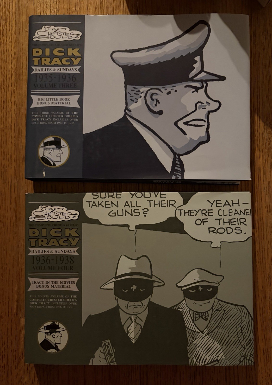 Dick Tracy Daily's And Sundays - Volumes 3 & 4 Hardcovers 1935-1938  NICE