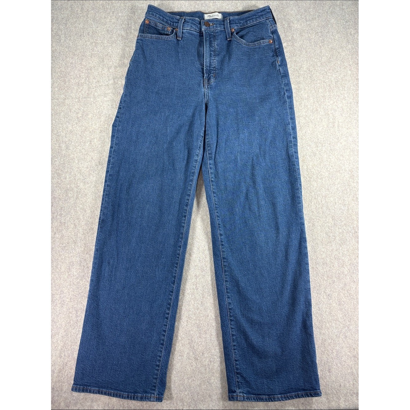 Madewell The Perfect Vintage Wide Leg Jeans EUC Size 29 NG454 High Rise