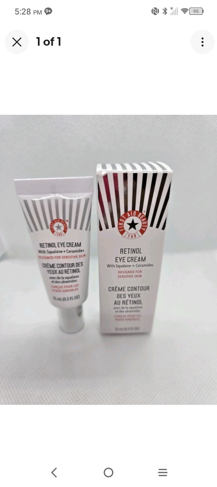 NEW SEAL--First Aid Beauty Retinol Eye Cream (0.5oz) NEW SEAL--First Aid Beauty Retinol Eye Cream (0.5oz)