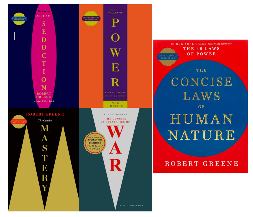 Robert Greene Collection 5 Books Set - [CONCISE] Seduction, Power, USA STOCK