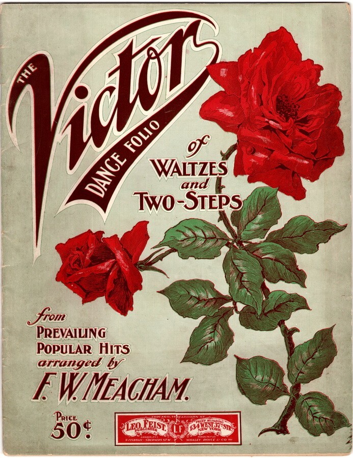 The Victor Dance Folio of Waltzes and Two-Steps, 1905, Antique Song Book