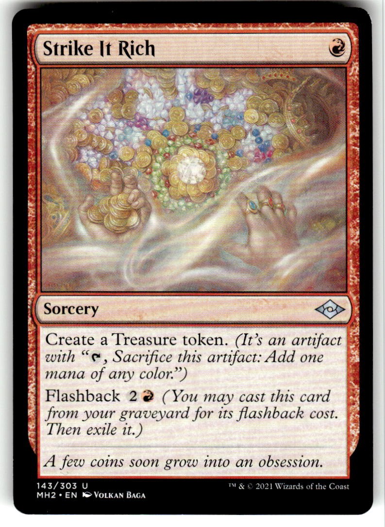 Strike It Rich 143 Uncommon Modern Horizons 2 Magic: The Gathering Near Mint Strike It Rich 143 Uncommon Modern Horizons 2 Magic: The Gathering Near Mint