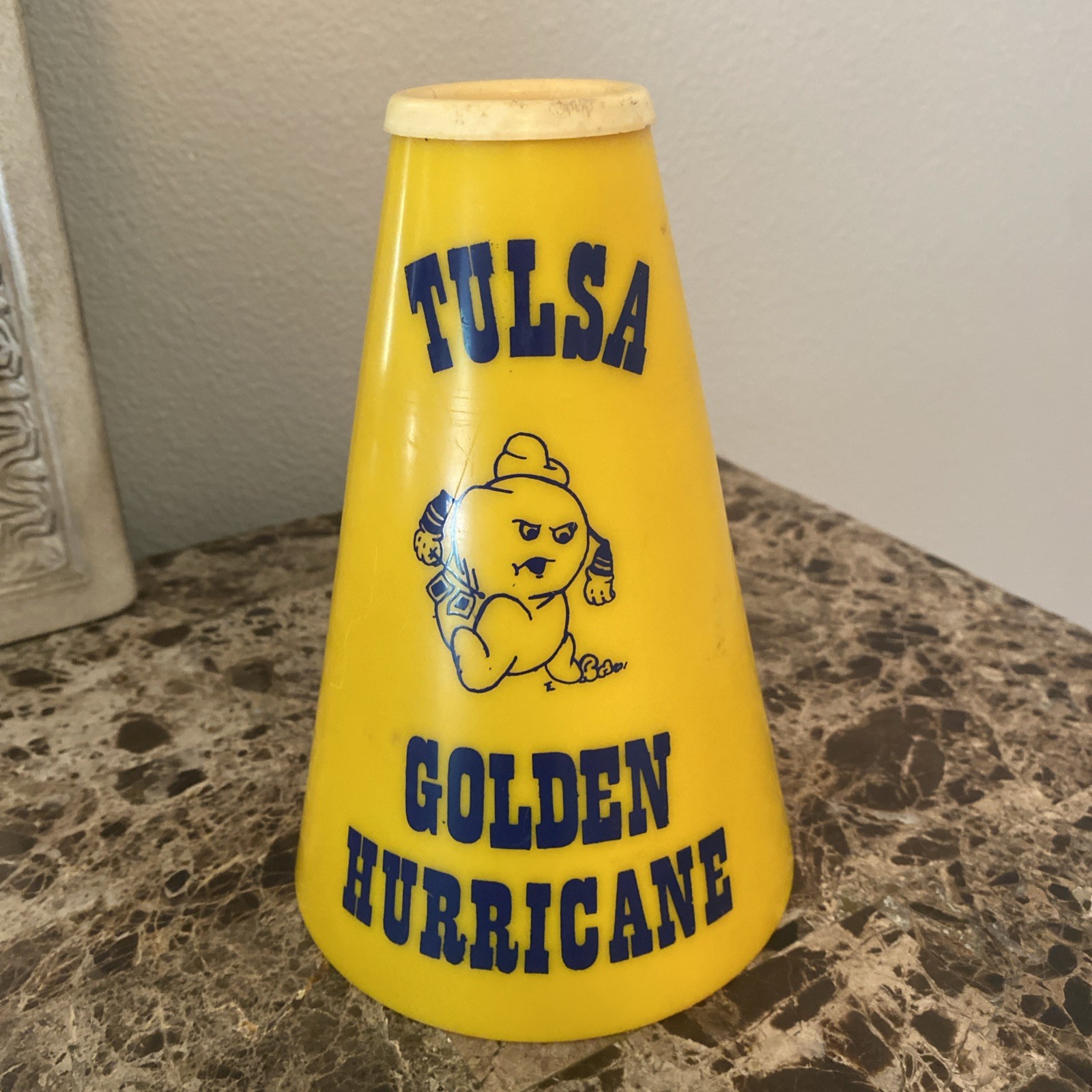 Vintage Tulsa Golden Hurricane Megaphone