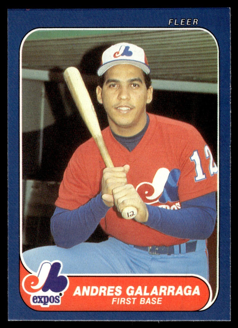 1986 Fleer Update Andres Galarraga Rookie #U-44