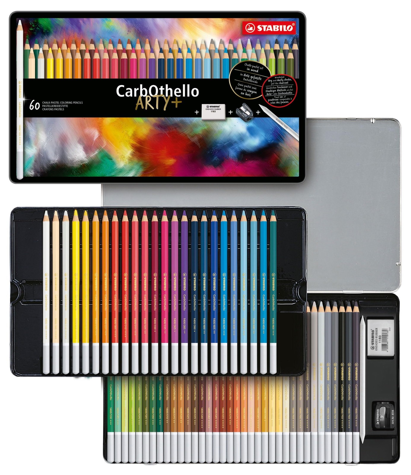 STABILO Carbothello Pastel Pencil, 60-Color Set, 1-pack (1460-6) STABILO Carbothello Pastel Pencil, 60-Color Set, 1-pack (1460-6)