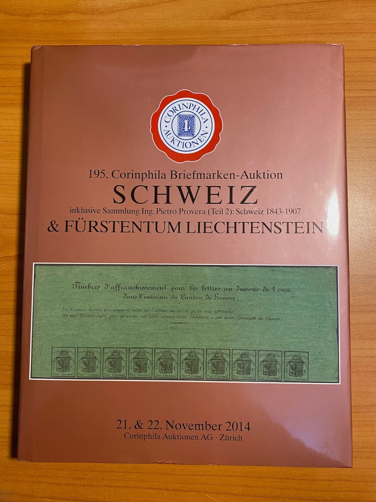 CORINPHILA CATALOGUE - SWITZERLAND AND LIECHTENSTEIN (coll. Provera) - Auction 195 / 2014