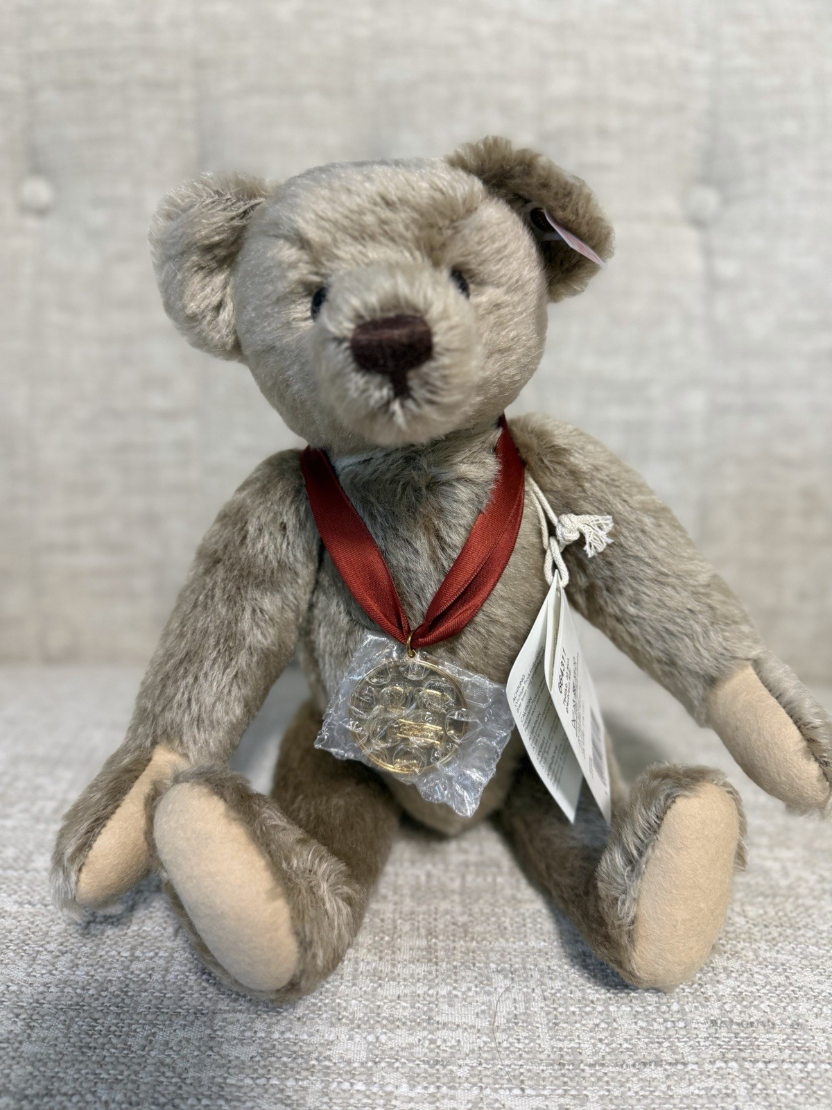 Steiff Teddy Bear Exclusive Bear of the Year 2013 Mohair 664311 33cm