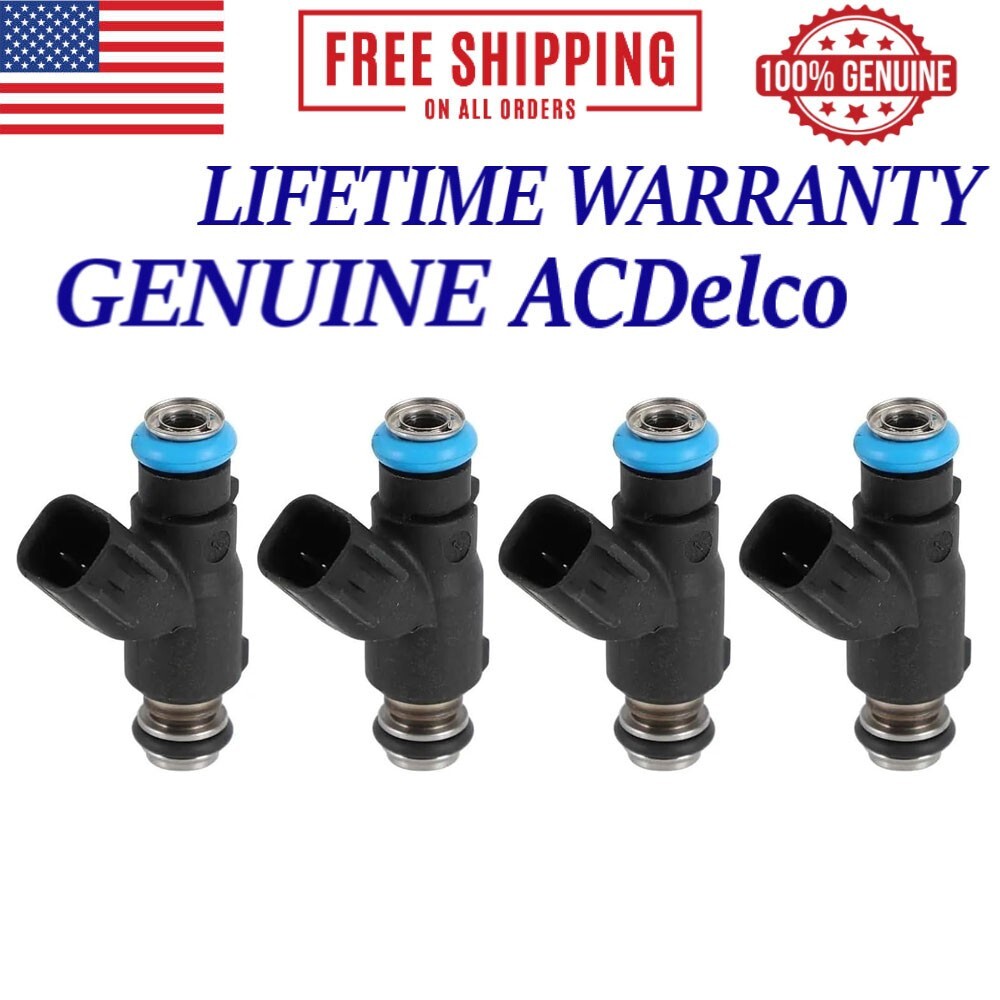 OEM ACDelco 4X Fuel Injectors Fits 2006–08 Chevrolet Aveo Aveo5 1.6L L4 96487553