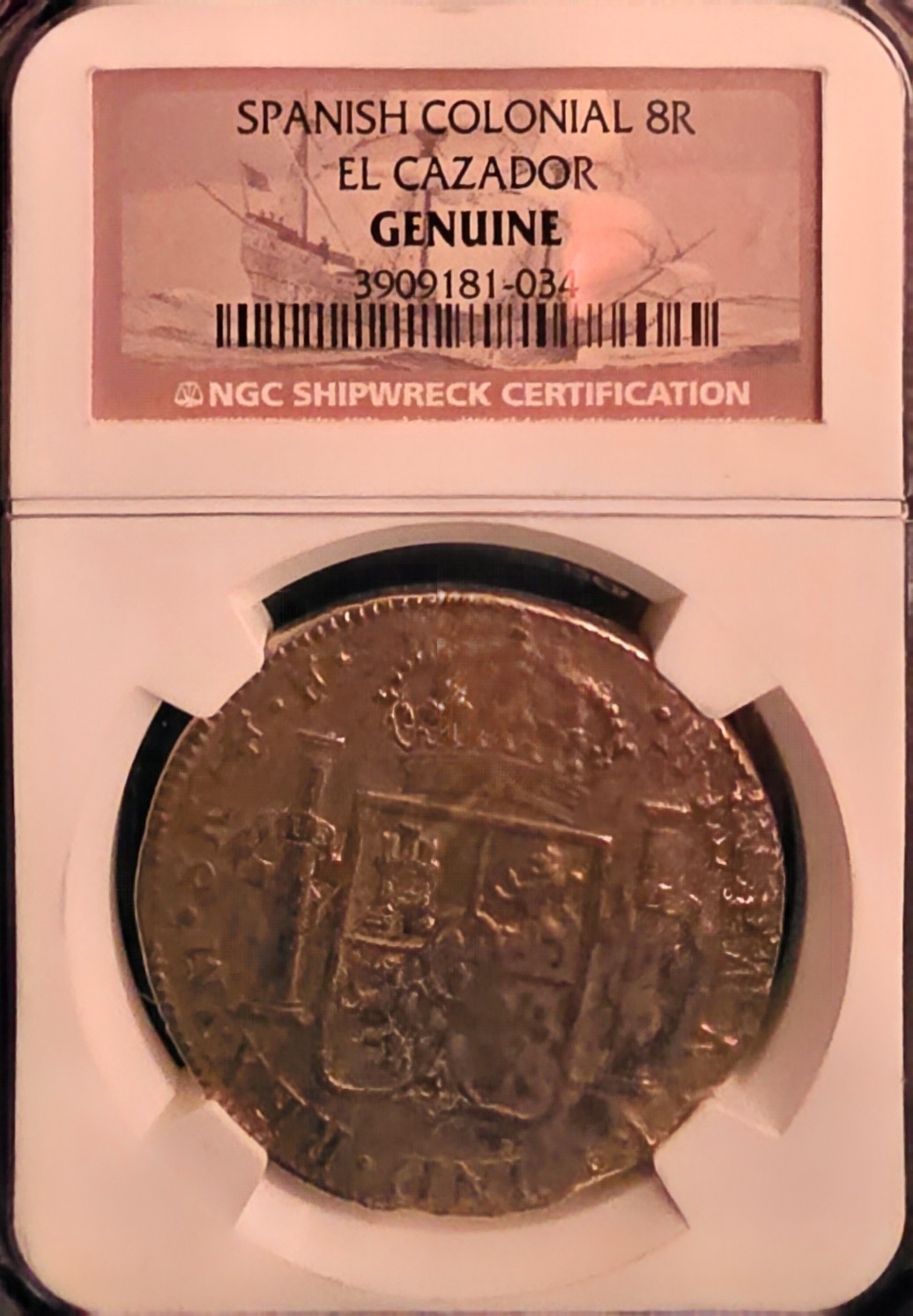 1783-Mo FF Mexico Spanish Colonial 8 Reales — Authentic Shipwreck Treasure