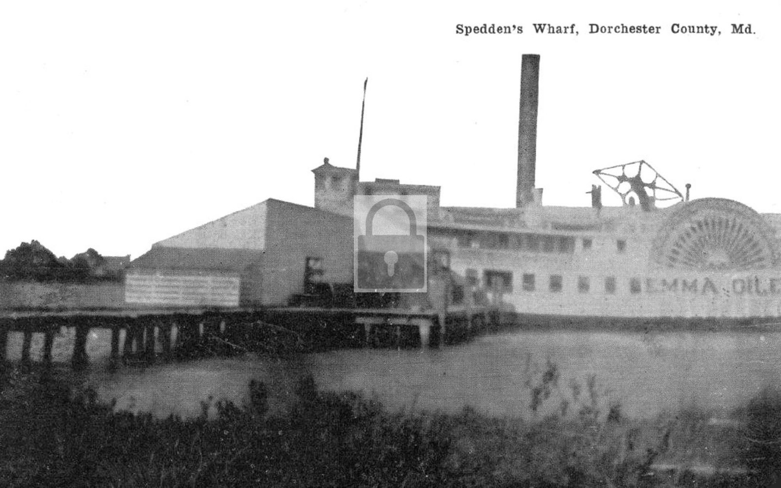 1911 Spedden\'s Wharf Emma Giles Dorchester County Maryland MD - 11x17 Reprint 1911 Spedden\'s Wharf Emma Giles Dorchester County Maryland MD - 11x17 Reprint