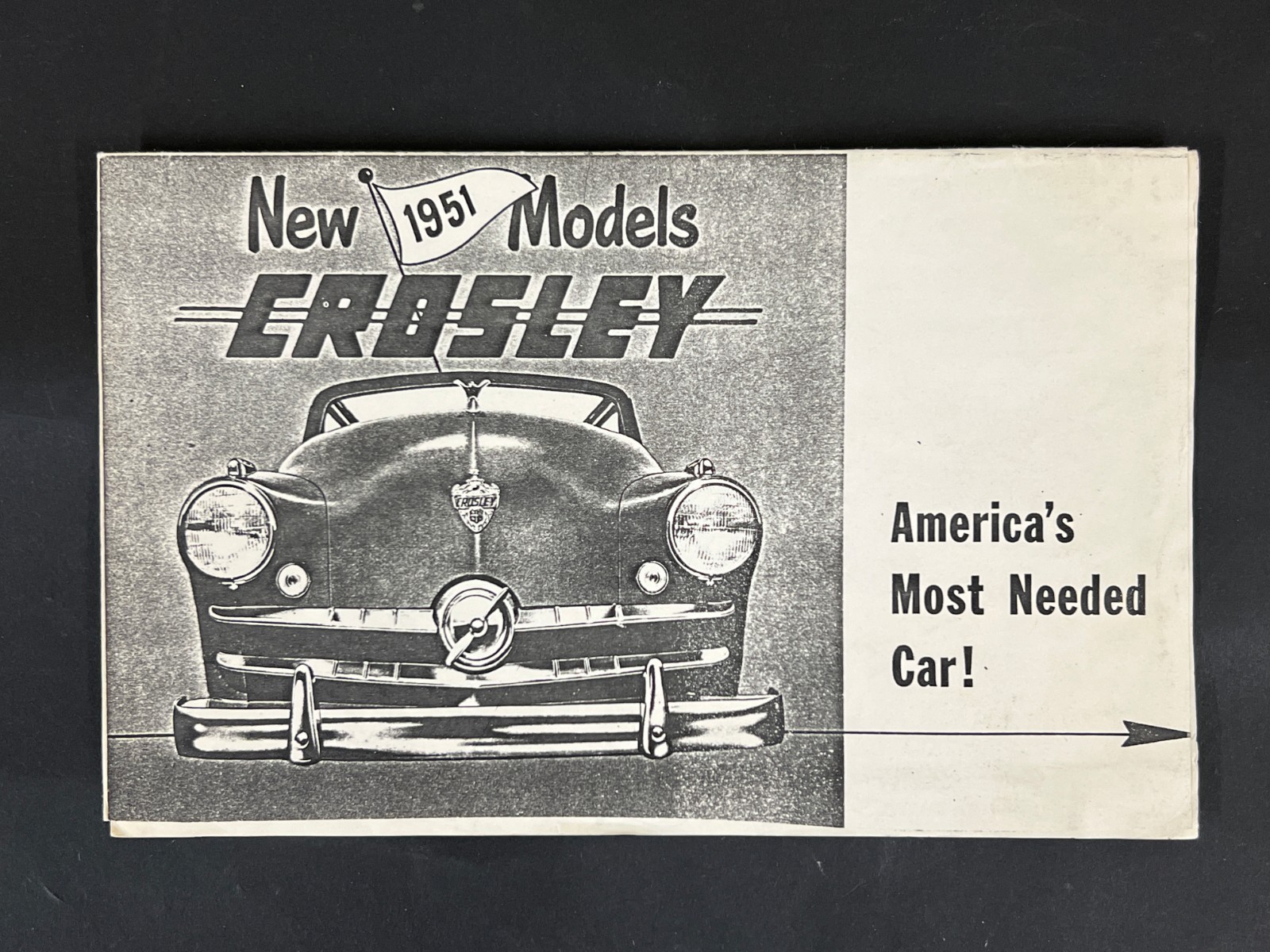1951 Crosley New Models Sales Brochure / Sales Catalog