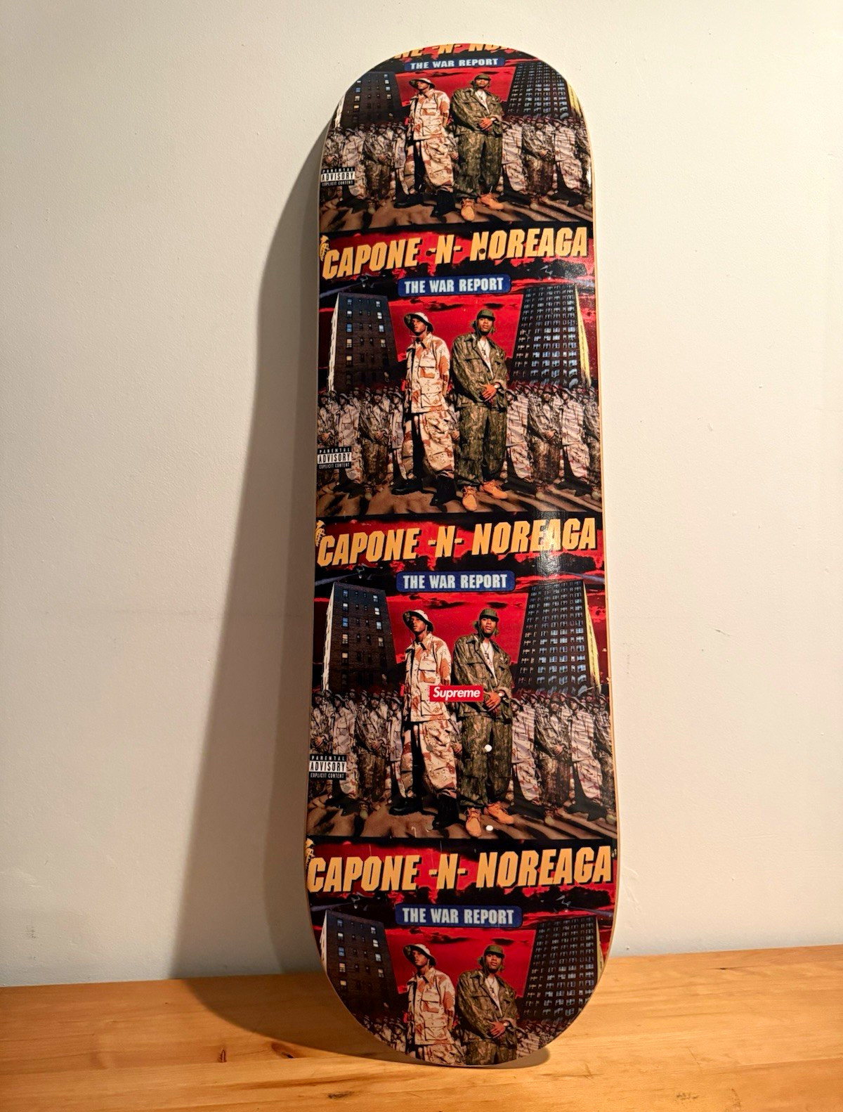 Supreme Capone-N-Noreaga The War Report Graphic Skateboard Deck Supreme Capone-N-Noreaga The War Report Graphic Skateboard Deck