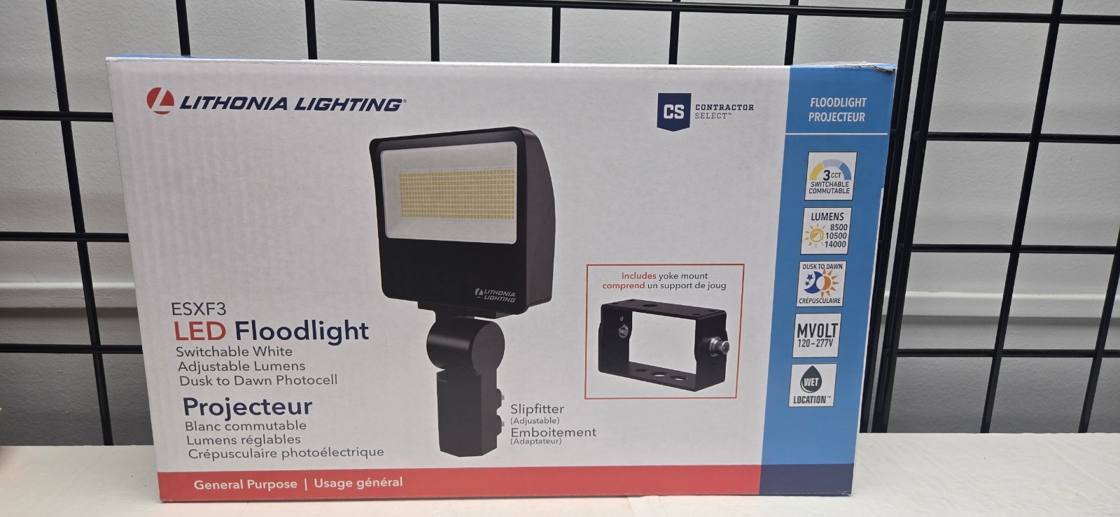 Lithonia Lighting ESXF3 All-in-One LED Flood Light, Waterproof LED Outdoor Light