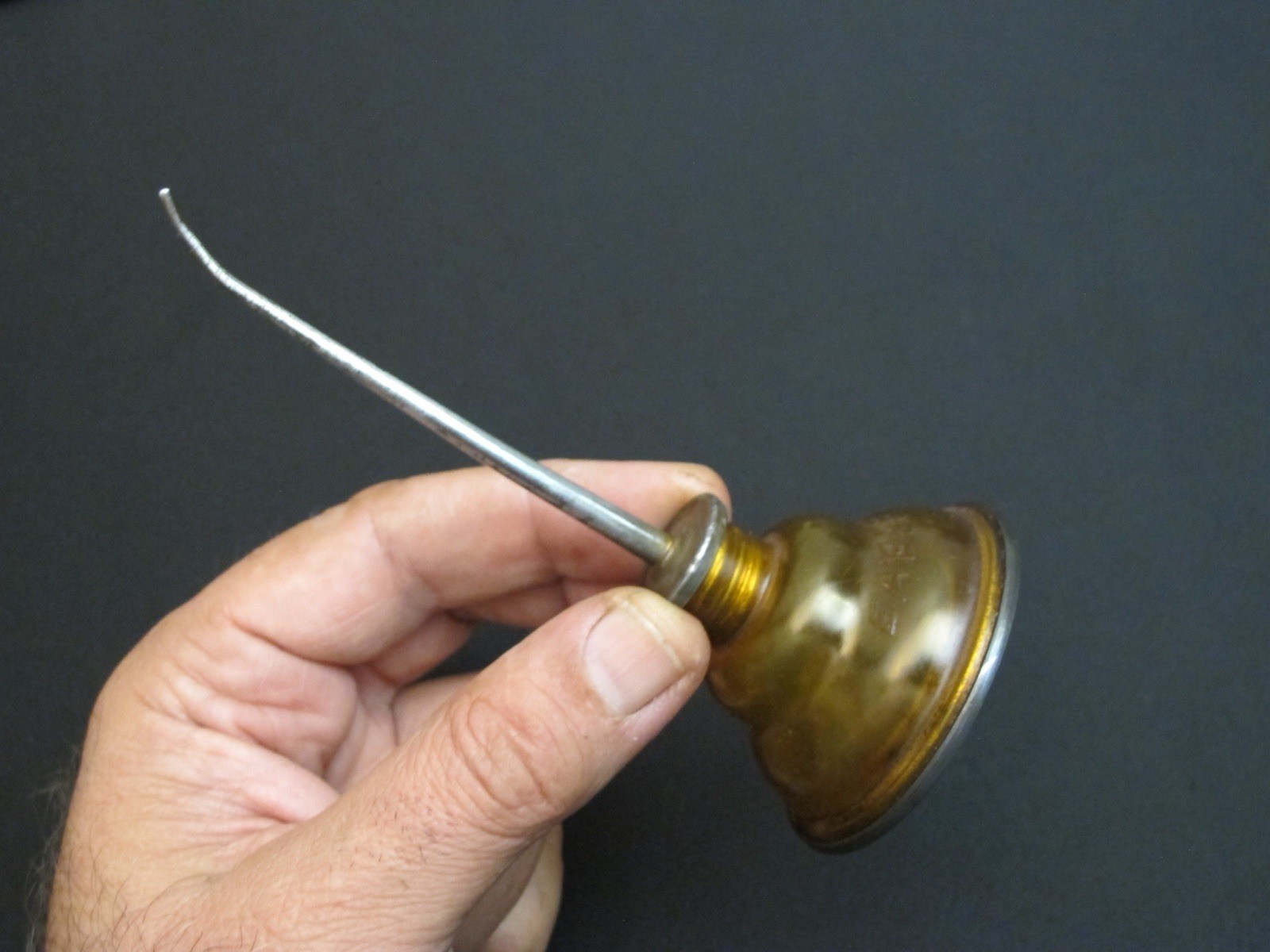 Unusual Small Vtg “EAGLE” Transparent Thump Pump Oil Can/Oiler Antique/Rare Tool Unusual Small Vtg “EAGLE” Transparent Thump Pump Oil Can/Oiler Antique/Rare Tool