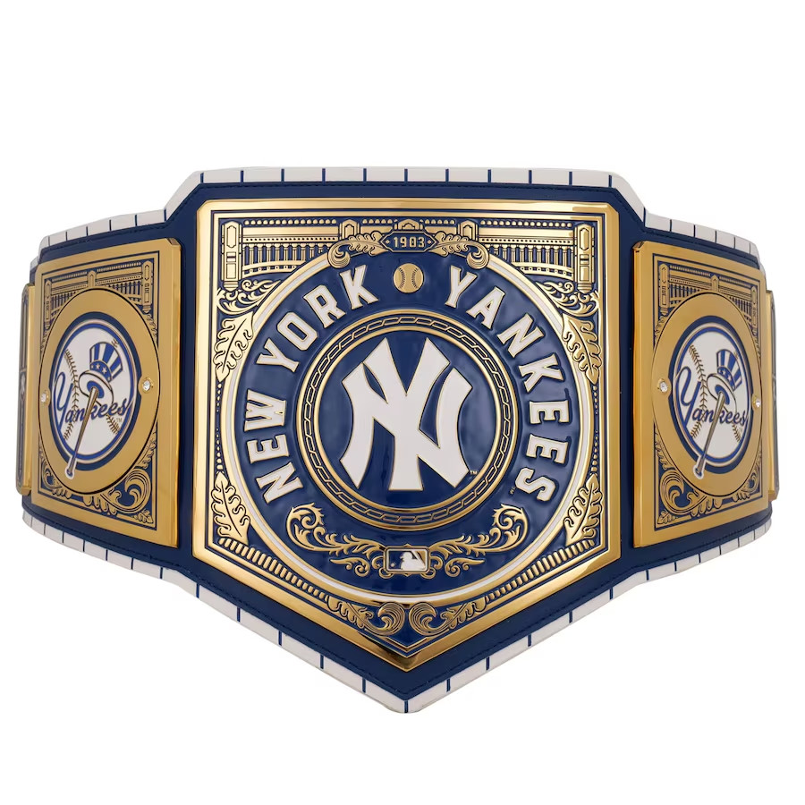 New York Yankees Legacy Wrestling Championship Replica Title Belt 2mm Brass 