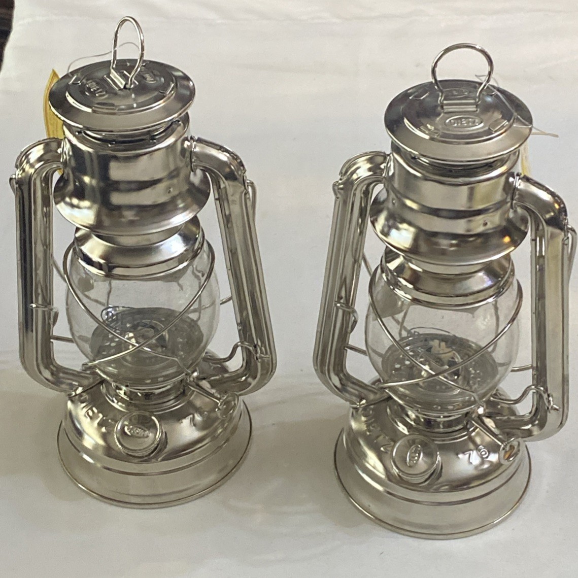 2 DIETZ LANTERNS NO 76 KEROSINE CHROME THE ORIGINAL LANTERN GLASS GLOBE 2 DIETZ LANTERNS NO 76 KEROSINE CHROME THE ORIGINAL LANTERN GLASS GLOBE