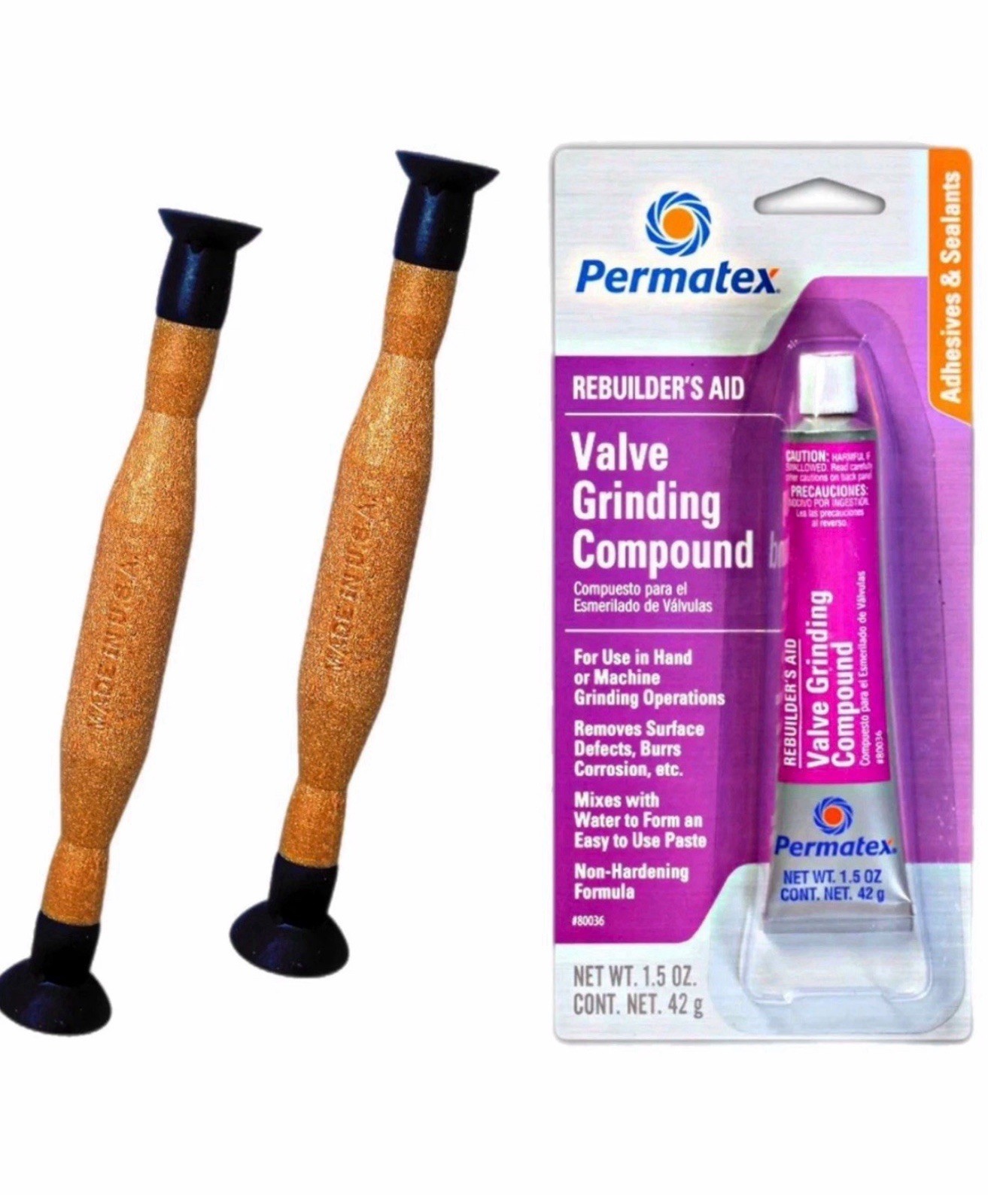 Permatex 80036 Valve Lapping Compound Lisle Tool 21100-21200 Lapper grinding Kit