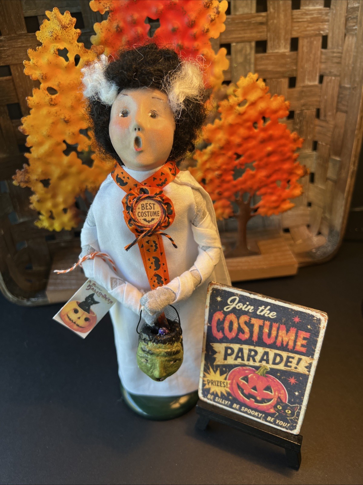 Byers Choice Halloween Trick rTreater Frankenstein Bride REDEESSED SPECIAL ORDER