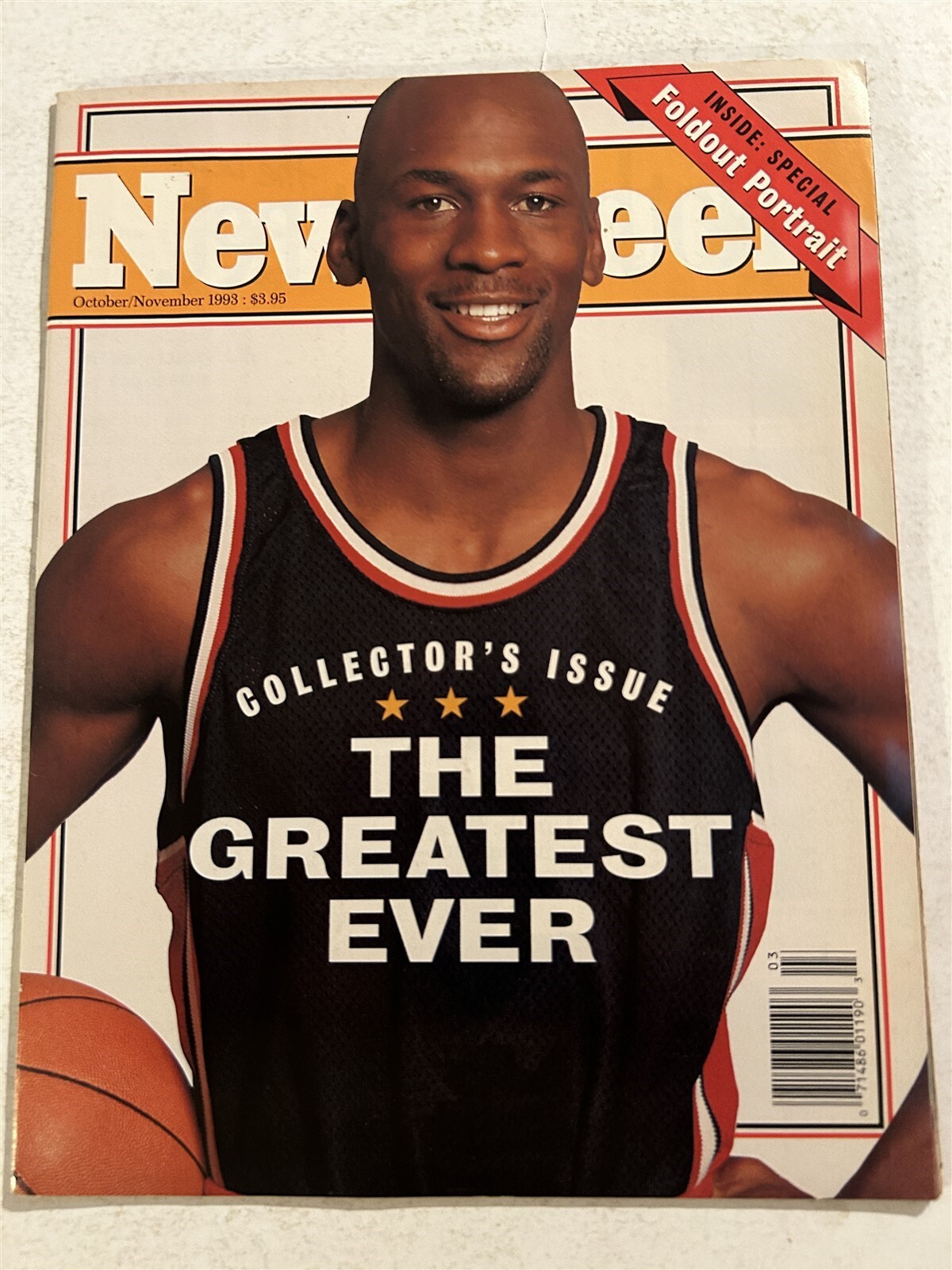 1993 Newsweek CHICAGO Bulls MICHAEL JORDAN No Label + POSTER The Greatest Ever?