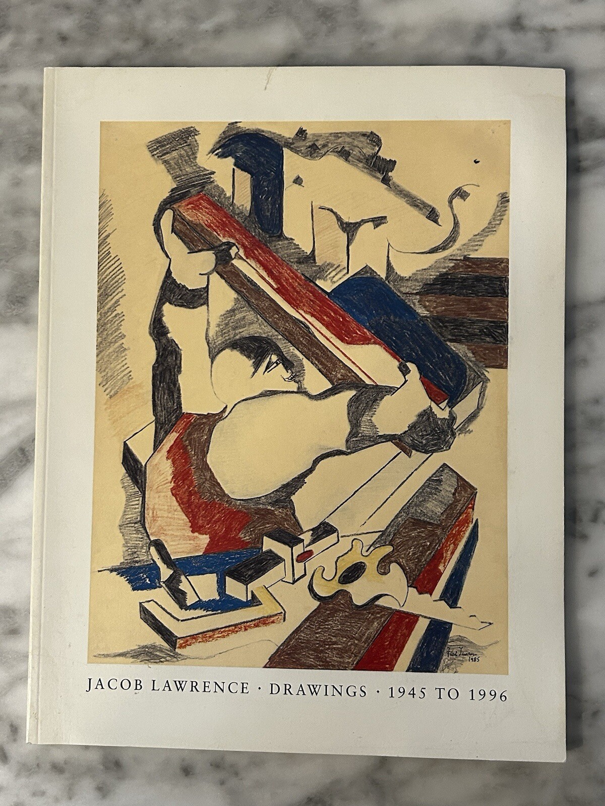 Rare Signed Jacob Lawrence catalogue 