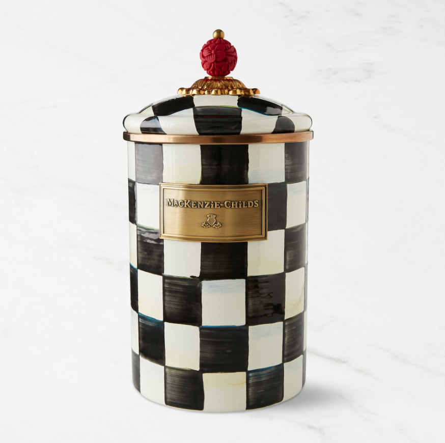 MacKenzie-Childs Courtly Check Large Canister