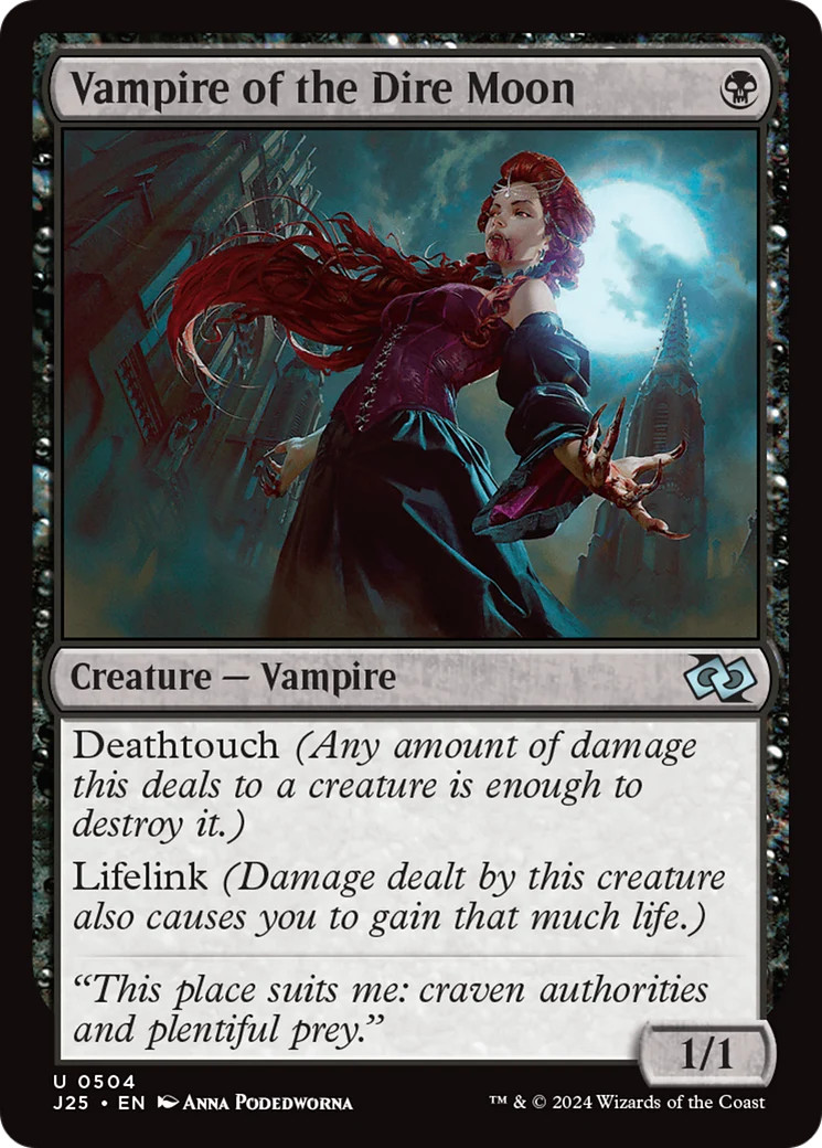 MTG Vampire of the Dire Moon [Foundations Jumpstart] Near Mint Magic