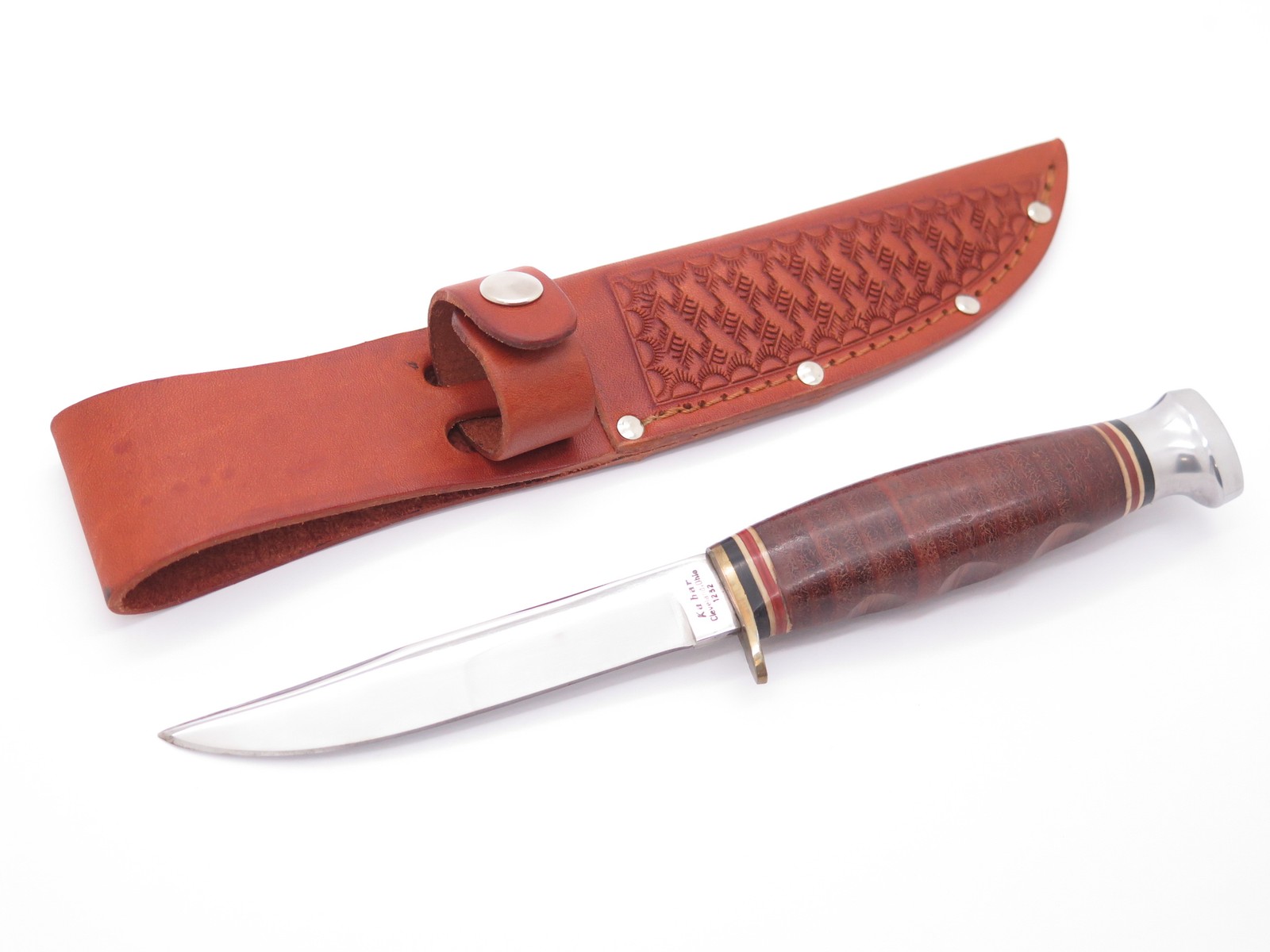 Vintage 1980 Ka-bar Cleveland OH 1232 Seki Japan Fixed Blade Hunting Knife Vintage 1980 Ka-bar Cleveland OH 1232 Seki Japan Fixed Blade Hunting Knife