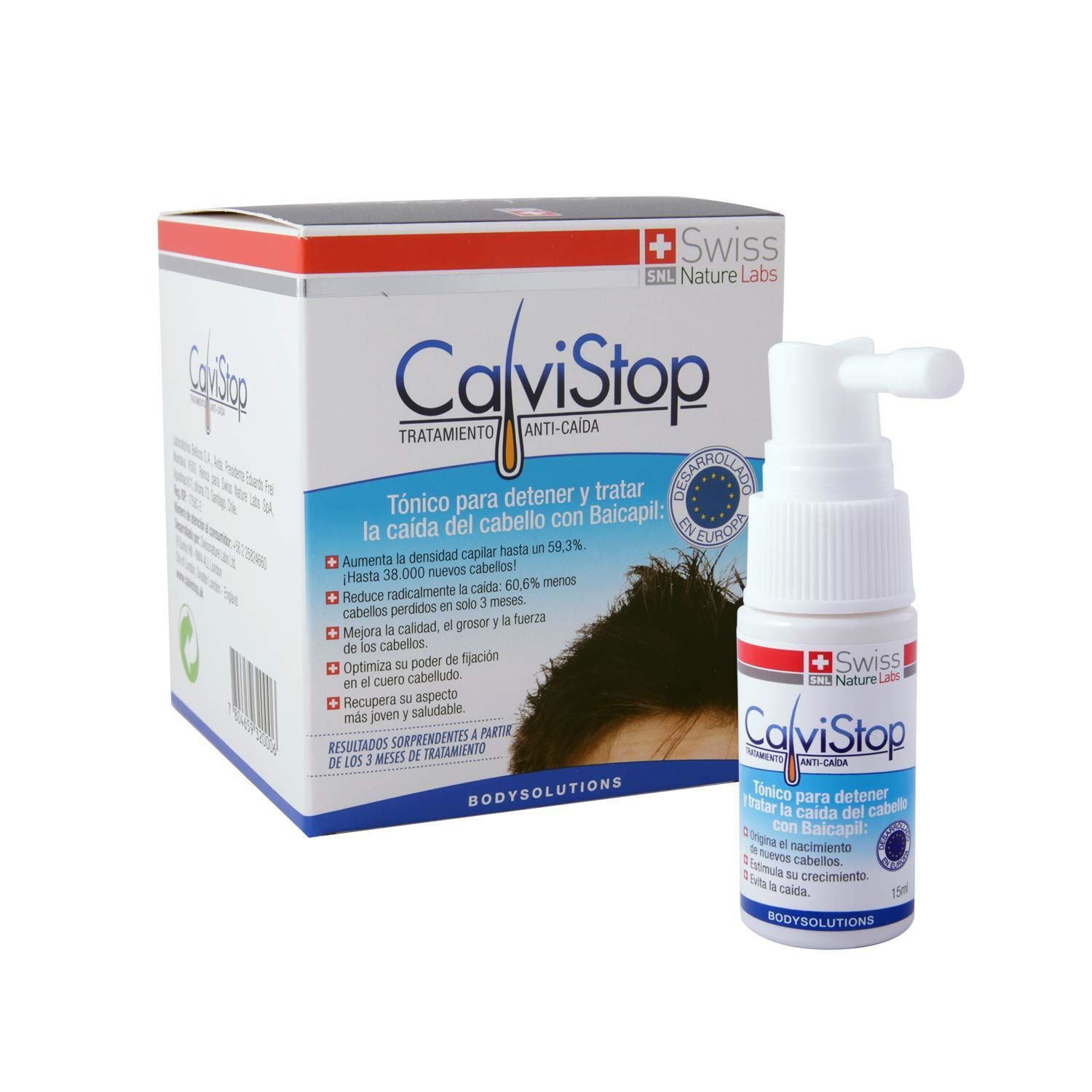 CalviStop Tónico Anticaída del Cabello 100ml Tratamiento para Detener la Caída