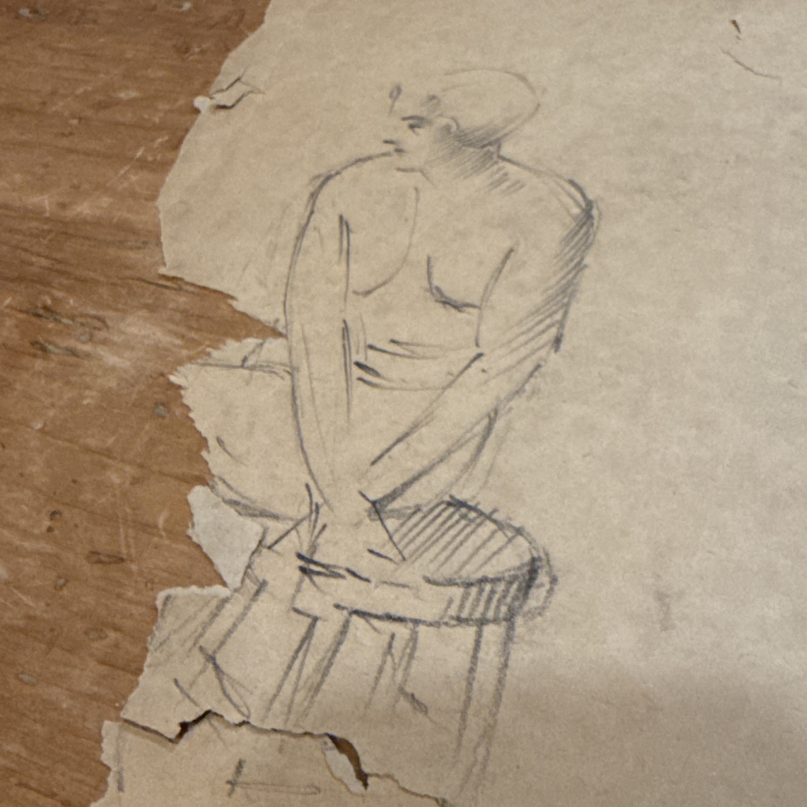 Vintage Original Drawing Female Figure Study 1930’s Vintage Original Drawing Female Figure Study 1930’s