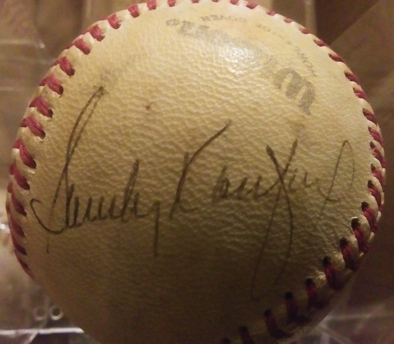 1979-81 SANDY KOUFAX HOF AUTOGRAPHED BASEBALL NICE BOLD INK RARE