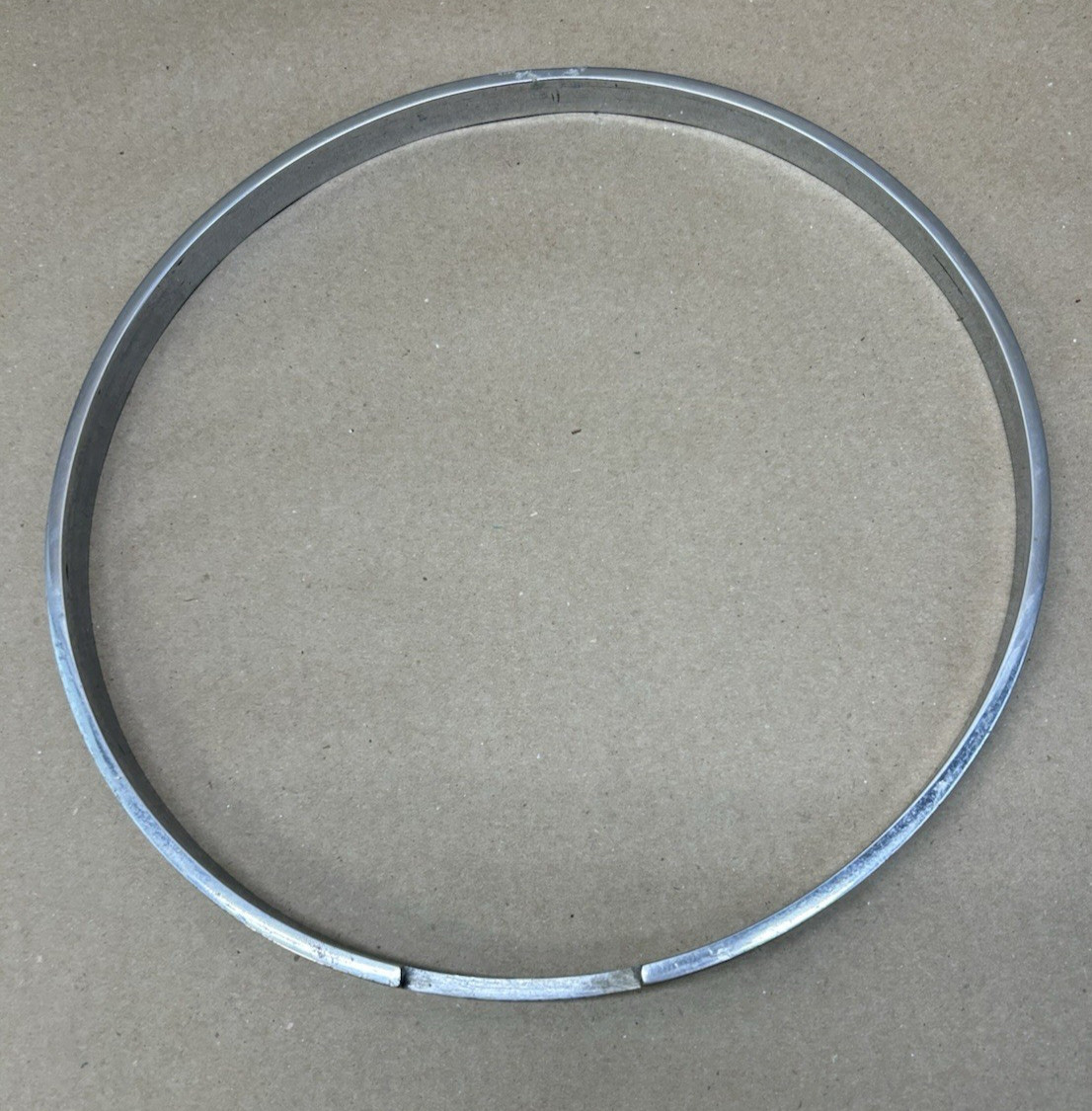 1920s 30s Nickel Over Brass Banjo Tension Ring Groved 10 1516 G2U