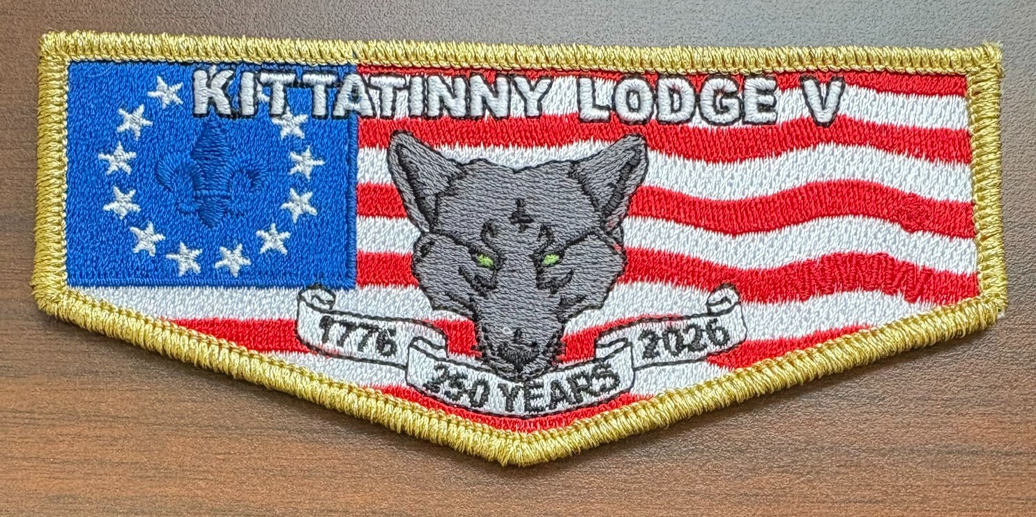Kittatinny Lodge V OA Flap - 1776-2026 - New Kittatinny Lodge V OA Flap - 1776-2026 - New
