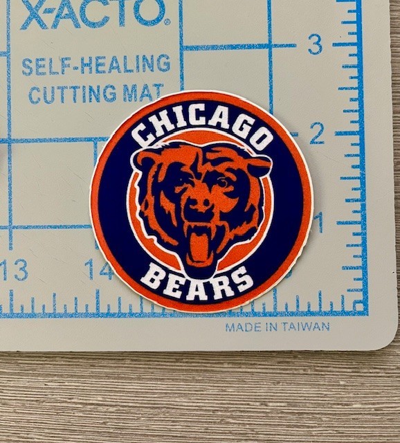 2x Chicago Bears Car Bumper Laptop Window Wall Vinyl Die Cut Stickers Decals