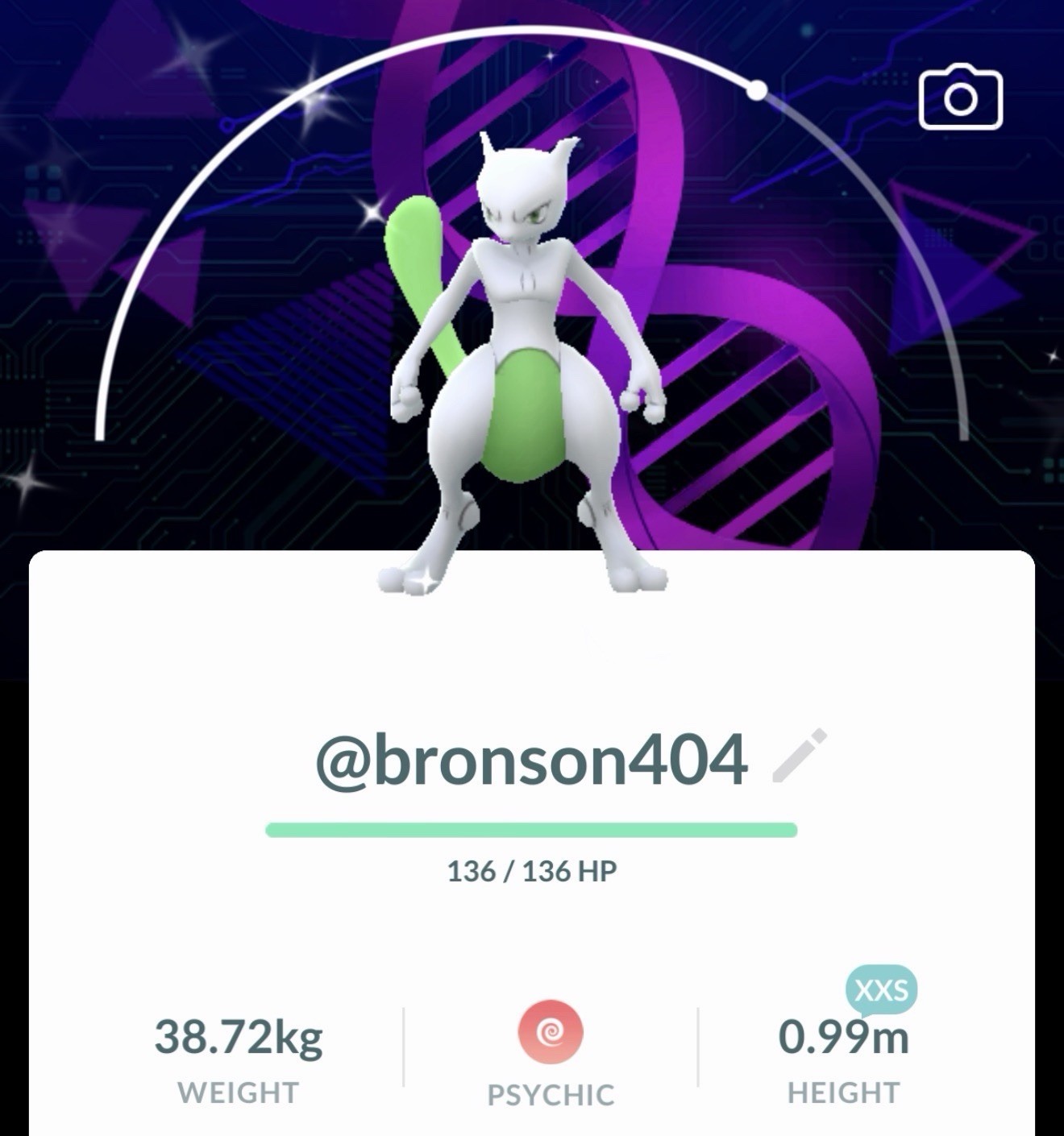 Pokemon G0✨level 50 Shiny XXS Mewtwo DNA Background ✨TR--ADE G0 ✨ 1M SD